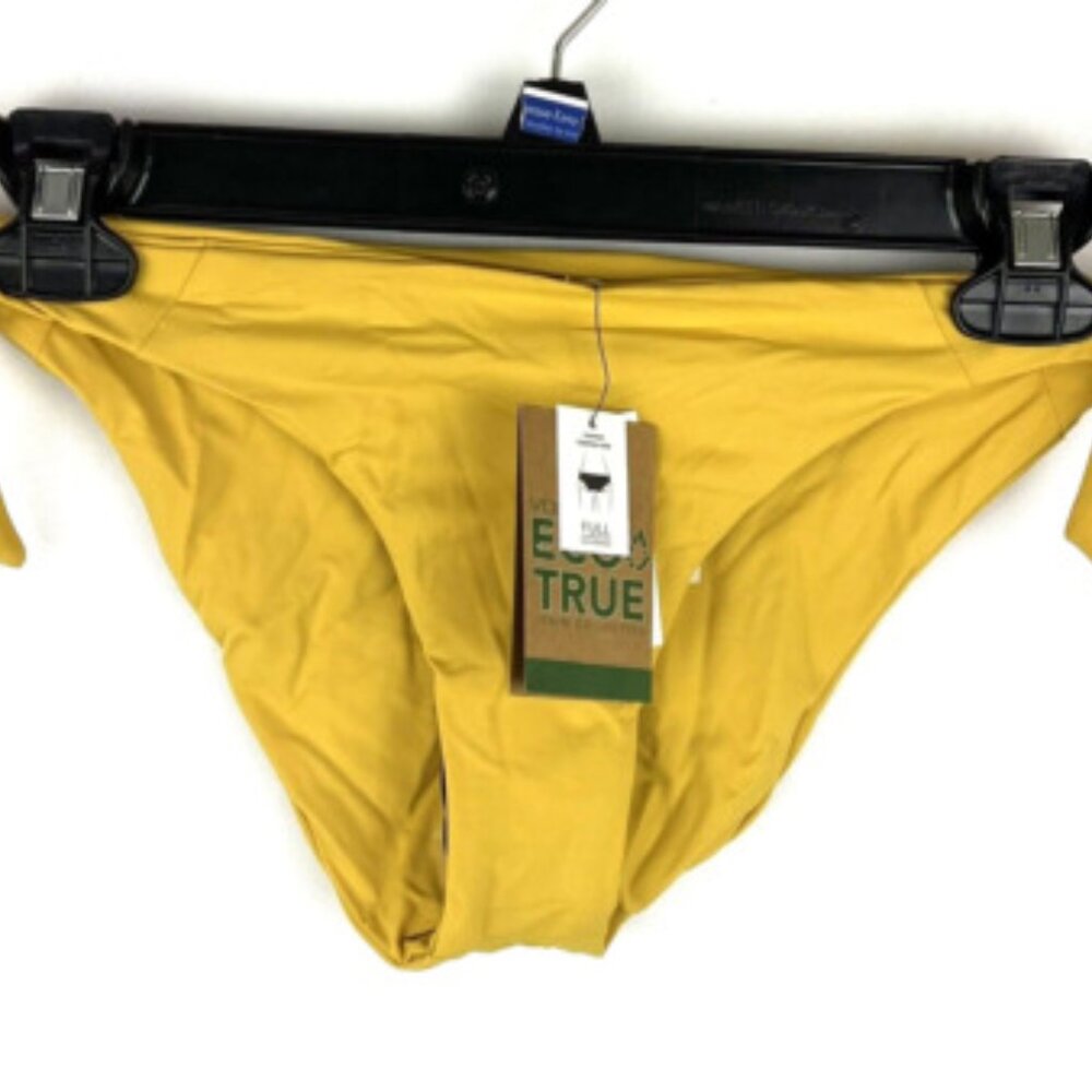 Volcom Women’s Yellow Side Tie Bikini Bottom Size Medium